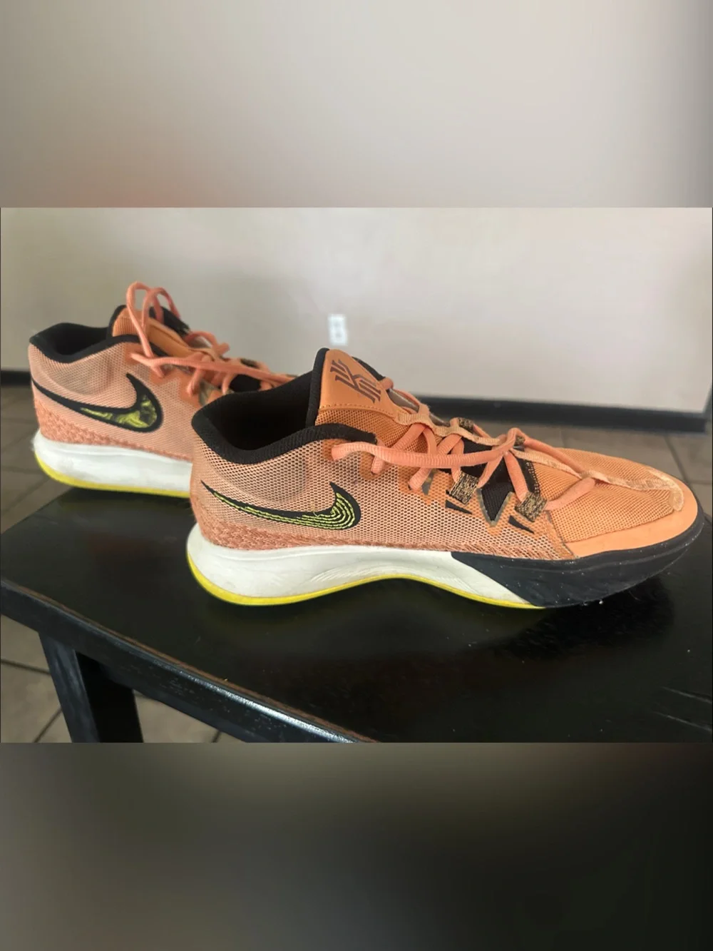 Nike Peach Kyrie Men’s Athletic Sneakers